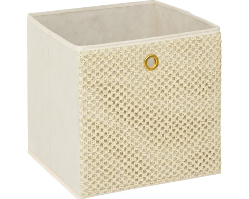 Quadratische Aufbewahrungsbox mit Flechtmuster und Öse