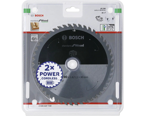 Bosch Kreissägeblatt Standard for Wood, Durchmesser 190 Millimeter