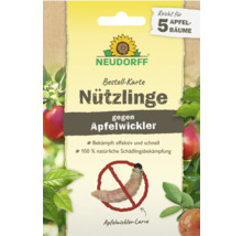 Neudorff card to order beneficial insects against codling moths for five apple trees.