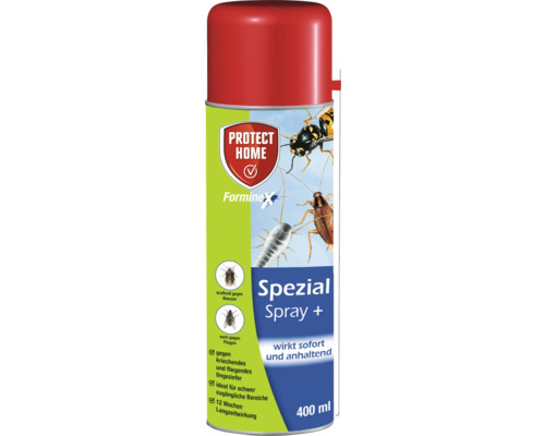 Protect Home FormineX Spezial Spray plus gegen kriechendes und fliegendes Ungeziefer, 400 Milliliter. Sofort- und Langzeitwirkung.
