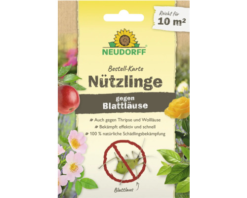Neudorff Nützlinge gegen Blattläuse Bestell-Karte