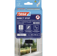 Tesa Insect Stop Klett Fliegengitter Open/Close für Fenster, maximal 130 x 150 cm