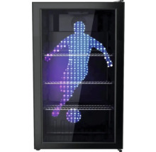 Getränkekühlschrank mit Fußballmotiv und Regalen