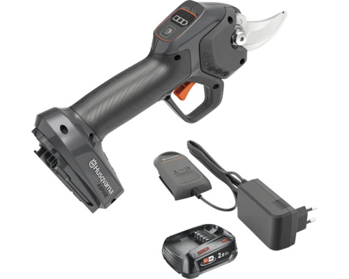 Husqvarna Aspire Akku Gartenschere mit Akku und Ladegerät