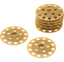 Dämmstoffteller aus Kunststoff für die Befestigung von Dämmstoffen