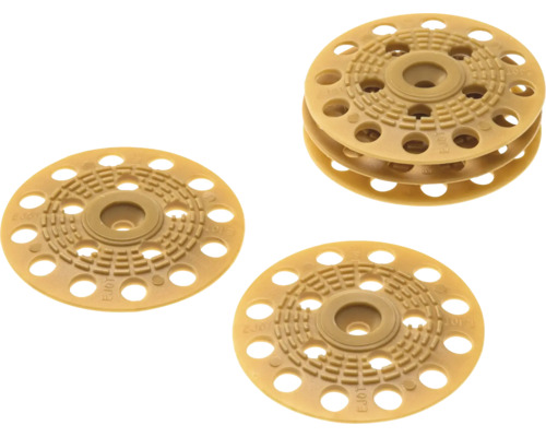 Dämmstoffteller aus Kunststoff