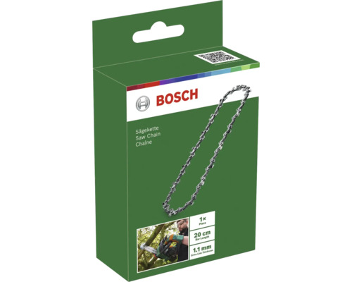 Bosch Sägekette, 20 cm Schwertlänge, 1.1 mm Treibgliedstärke, Verpackung