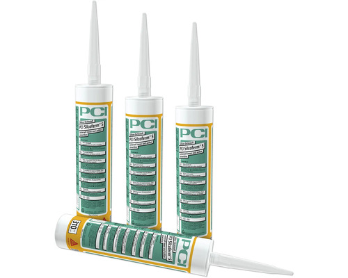 Mehrere Kartuschen PCI Silcoferm S Silikondichtstoff