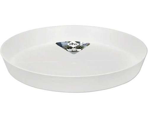 Blumentopf Untersetzer Elho Loft Urban Kunststoff Ø 41 cm H 5 cm weiß Pflanzenuntersetzer aus Kunststoff