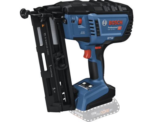 Bosch Professional Akku-Nagler GNH 18 Volt-64-2 für 1,6 Millimeter Stauchkopfnägel mit bürstenlosem Motor.