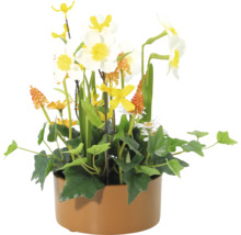 Dekorative Kunstblumen in einem Topf