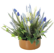 Dekorative Kunstblumen in einem Topf