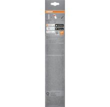 Rückseite der Verpackung der OSRAM SMART Plus Mehrfachsteckdose mit Informationen zur App Steuerung und Kompatibilität mit Smart Home Systemen.