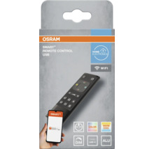Osram Logo. Fernbedienung Smart Plus Remote Control USB für WLAN mit Funktionen für Ein Aus, Farbwechsel, Dimmen, USB-C Anschluss und Aluminium.