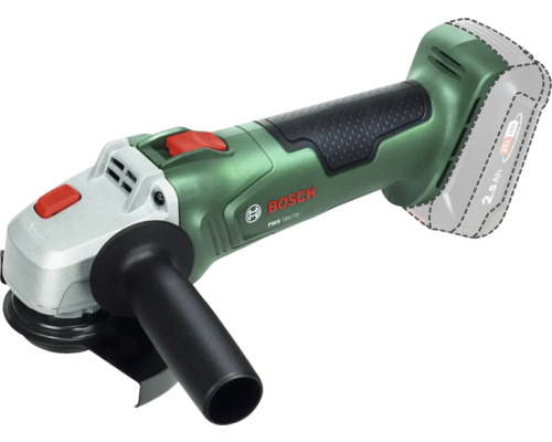 Bosch Akkumulator Winkelschleifer PWS 18 Volt 70 mit Seitengriff und Schutzhaube.