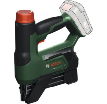 Bosch Akku-Tacker AdvancedTacker 18 Volt-25 in Grün und Schwarz mit rotem Einstellrad.
