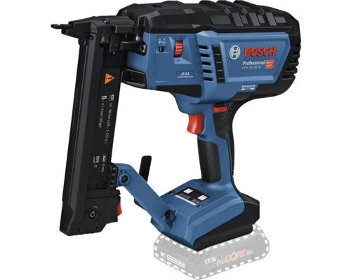 Bosch Professional Akku-Klammergerät GTH 18 Volt 38 M mit bürstenlosem Motor und Bosch Logo.