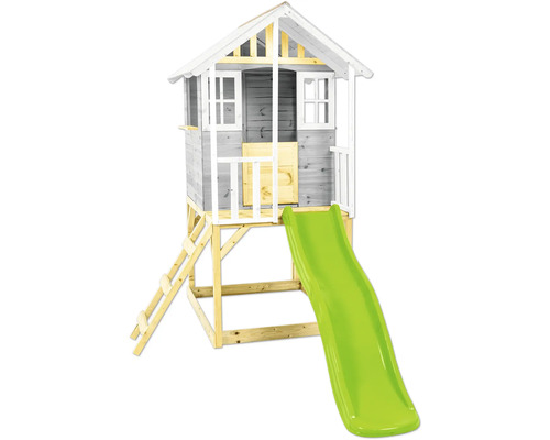 Spielhaus mit Rutsche und Leiter für den Außenbereich