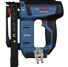 Bosch Professional Akku-Tacker GTH 18 Volt-14 für Flachdrahtklammern mit bürstenlosem Motor und Gürtelclip.