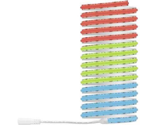 Flexibler LED-Streifen auf Rolle, mehrfarbig für Innenbeleuchtung.