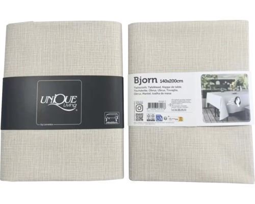 Verpackte Tischdecke Bjorn, 140 mal 200 cm
