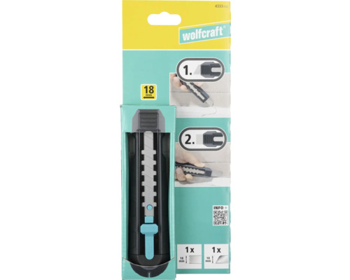Wolfcraft Cuttermesser 18 Millimeter in Verpackung