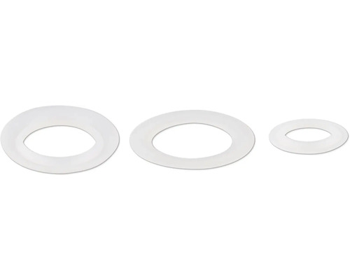 Drei Dichtungsringe in unterschiedlichen Größen