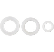 Drei Dichtungsringe unterschiedlicher Größe