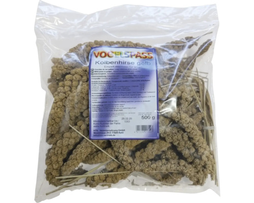 Verpackung gelbe Kolbenhirse für Vögel
