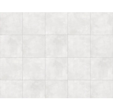 Fliesenmuster mit quadratischen, hellen Keramikfliesen