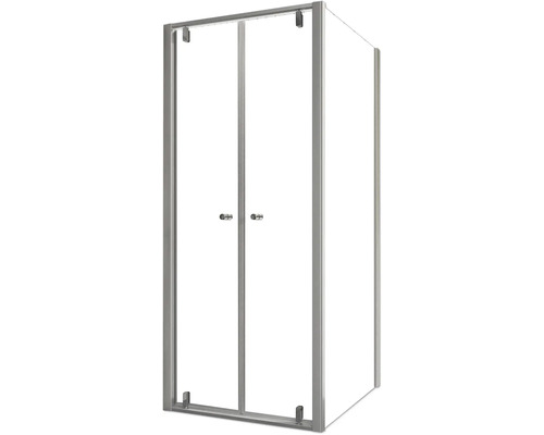 Duschkabine mit Drehtür und Rahmen