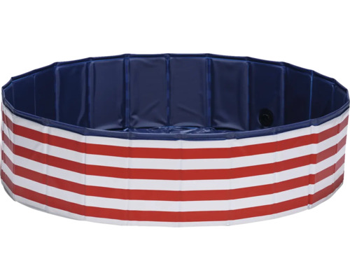 Faltbarer Pool mit Streifenmuster