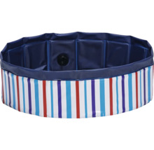 Hundepool mit Streifenmuster