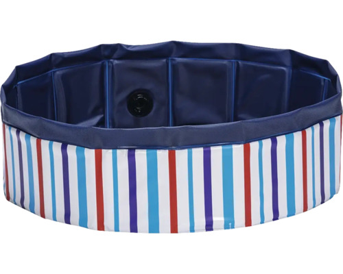 Hundepool mit Streifenmuster