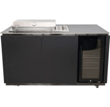 Grillküche mit Gasgrill, Kühlschrank und Stauraum