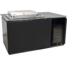 Grillküche mit Grill und Kühlschrank