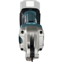 Makita Metallschere in der Draufsicht mit Schneidkopf und Gehäuse.