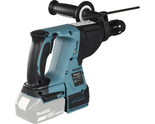 Makita 18 Volt Akku-Kombihammer DHR243 mit Zusatzhandgriff und Tiefenanschlag.