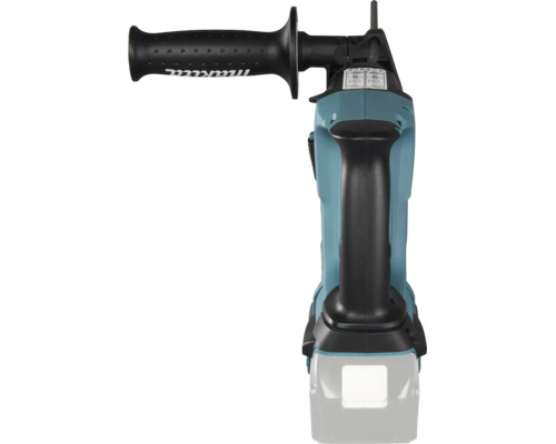 Makita Bohrhammer in der Draufsicht mit Handgriff und Seitenhandgriff.