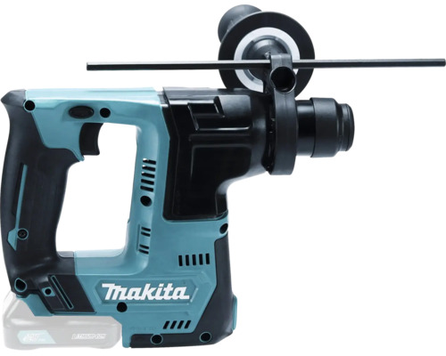Makita Akku-Bohrhammer mit Zusatzhandgriff und Tiefenanschlag.