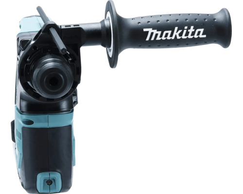 Makita Bohrhammer mit Zusatzhandgriff und SDS-plus Werkzeugaufnahme.