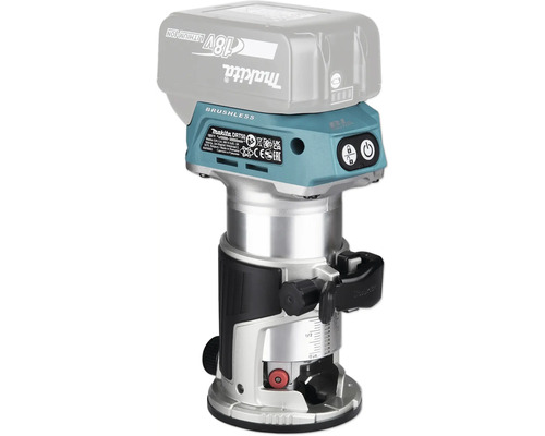 Makita Akku-Einhandfräse DRT50 18 Volt mit bürstenlosem Motor und Tiefeneinstellung