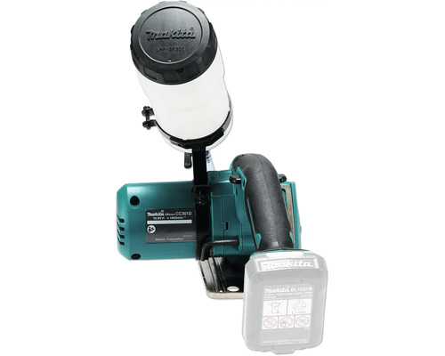 Makita Akku-Glas- und Fliesenschneider CC301D mit Wassertank und 10,8 Volt Akku.