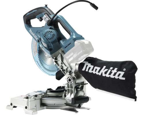 Makita Akku-Kapp- und Gehrungssäge 18 Volt mit Staubsack und Sägeblatt
