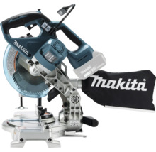 Makita Akku-Kapp- und Gehrungssäge 18 Volt mit Staubfangbeutel und Sägeblatt.