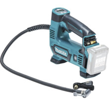 Akku-Kompressor Makita mit Luftschlauch und digitaler Anzeige.