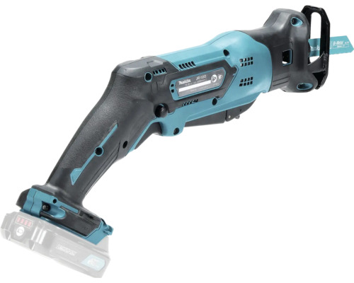 Makita Akku-Säbelsäge JR103D mit Bi-Metall-Sägeblatt und ergonomischem Griff.