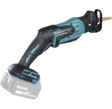 Makita Akku-Säbelsäge DJR183 mit 18 Volt Lithium-Ionen-Akku und Sägeblatt.