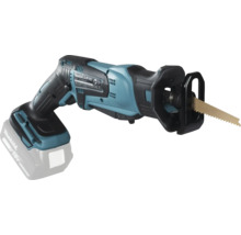 Makita Akku-Reciprosäge DJR183 mit 18 Volt Antrieb und eingesetztem Sägeblatt.