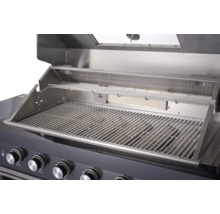 Edelstahl Grill mit Grillrost und Drehknöpfen